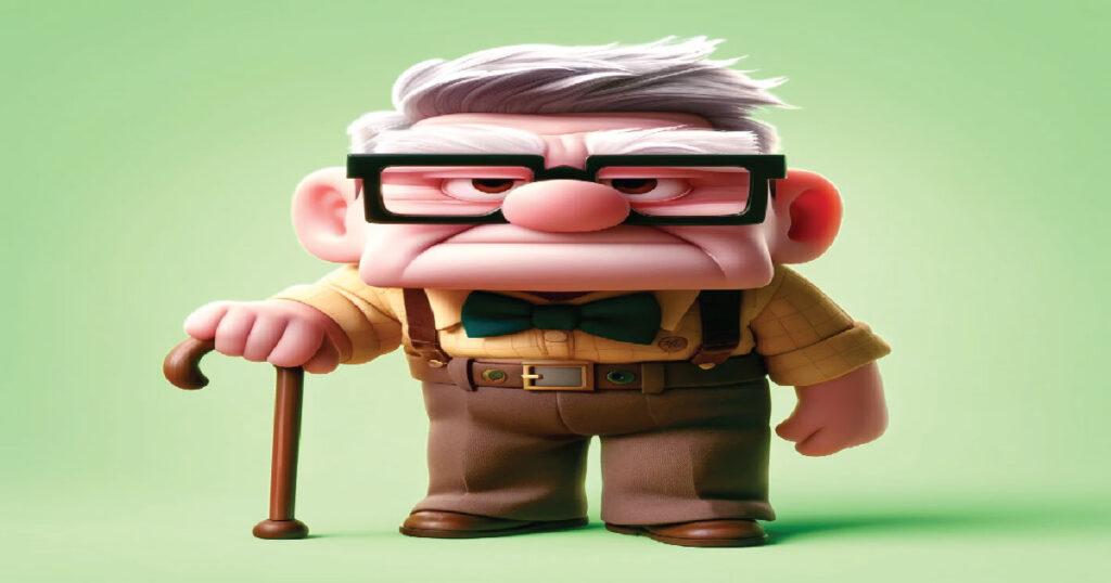 Crotchety Geezer with a Heart of Gold Explained-Carl Fredricksen from "Up" (2009): libattle.com