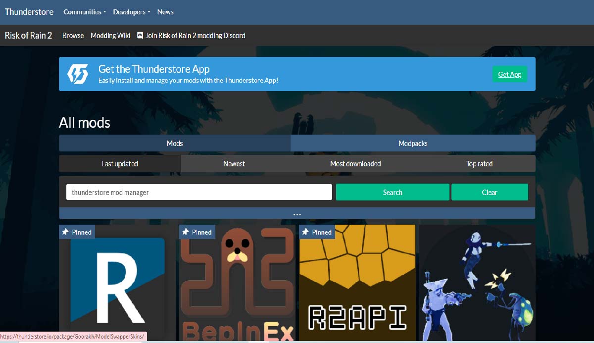 Thunderstore mod manager